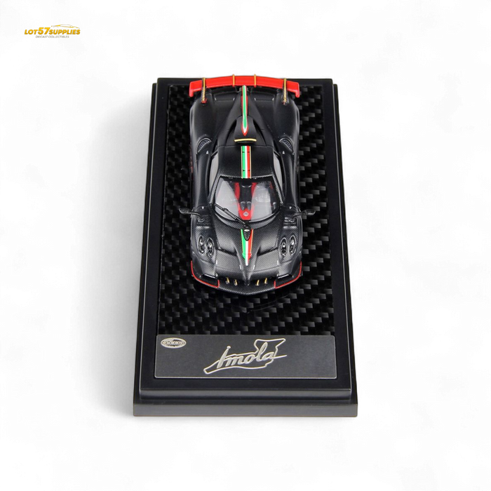 LCD Pagani Imola Matte Black Carbon Italian Stripe 1:64 - for just $39.99! 