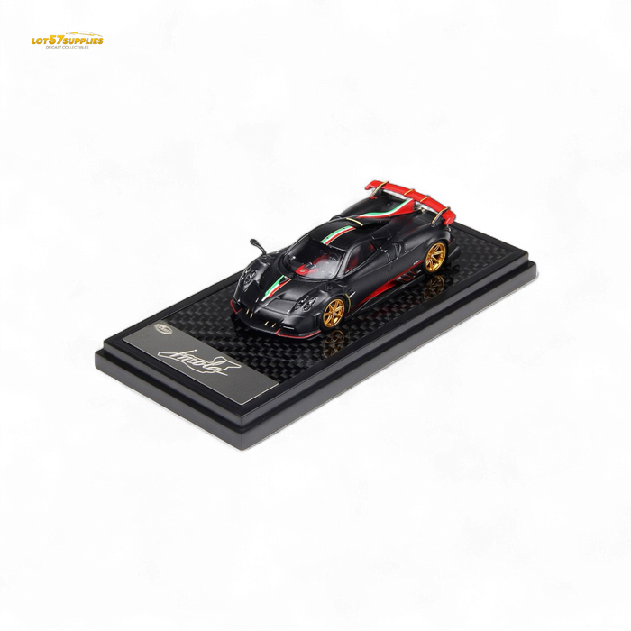 LCD Pagani Imola Matte Black Carbon Italian Stripe 1:64 - for just $39.99! 