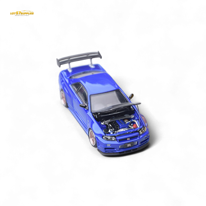Focal Horizon Skyline GT-R R34 Bayside Blue 1:64 - for just $38.99! 
