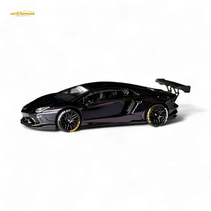 King Model Lamborghini Aventador LP700-4 LB 1.0 Purple Carbon Fiber 1:64 - for just $36.99! 