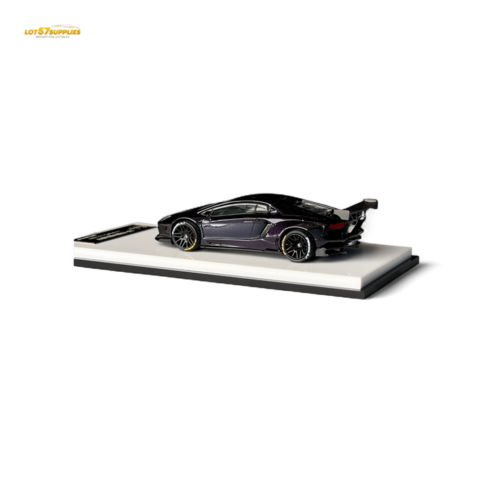 King Model Lamborghini Aventador LP700-4 LB 1.0 Purple Carbon Fiber 1:64 - for just $36.99! 
