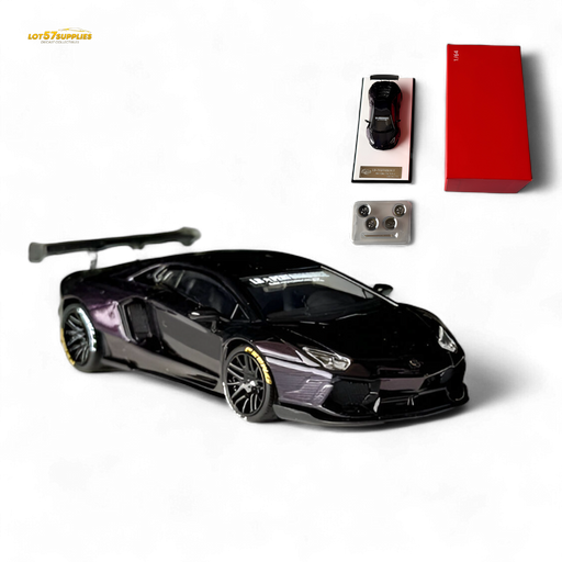 King Model Lamborghini Aventador LP700-4 LB 1.0 Purple Carbon Fiber 1:64 - for just $36.99! 