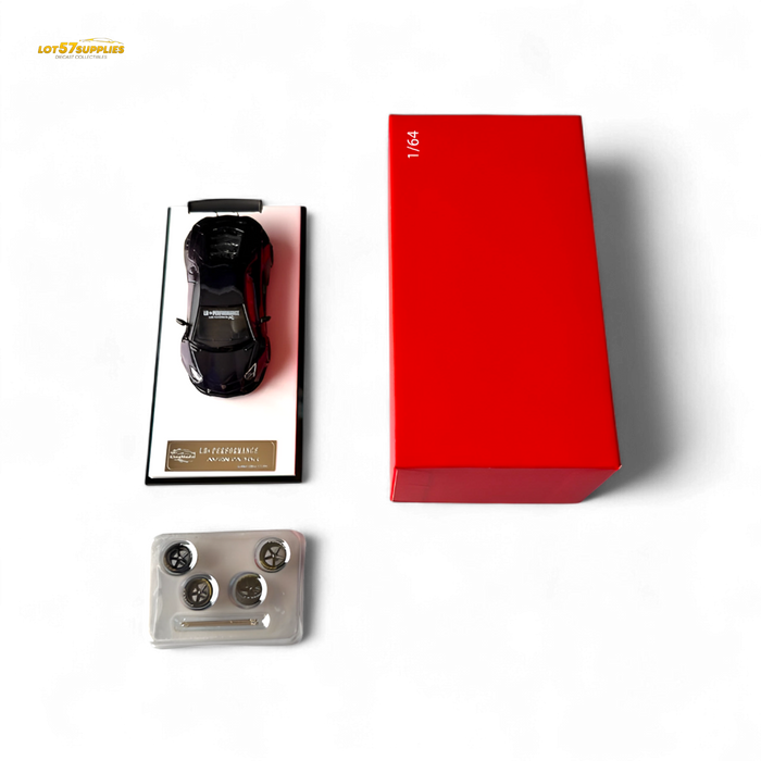 King Model Lamborghini Aventador LP700-4 LB 1.0 Purple Carbon Fiber 1:64 - for just $36.99! 