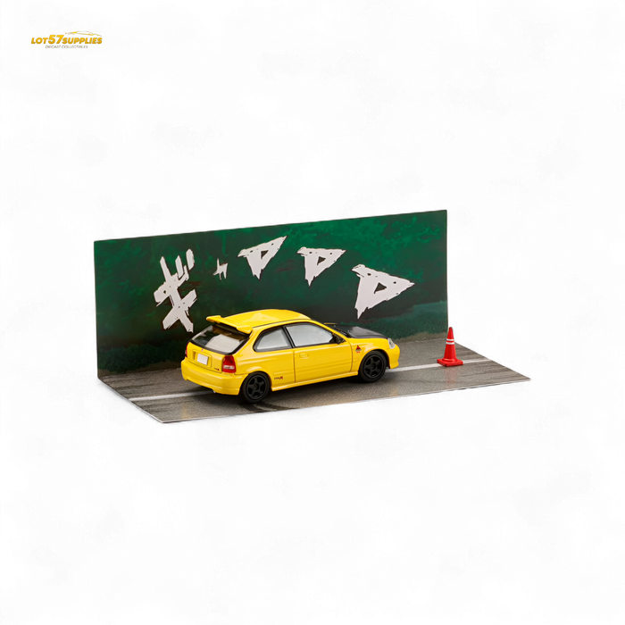 Hobby Japan Honda Civic EK9 Yellow 1:64 - for just $29.99! 