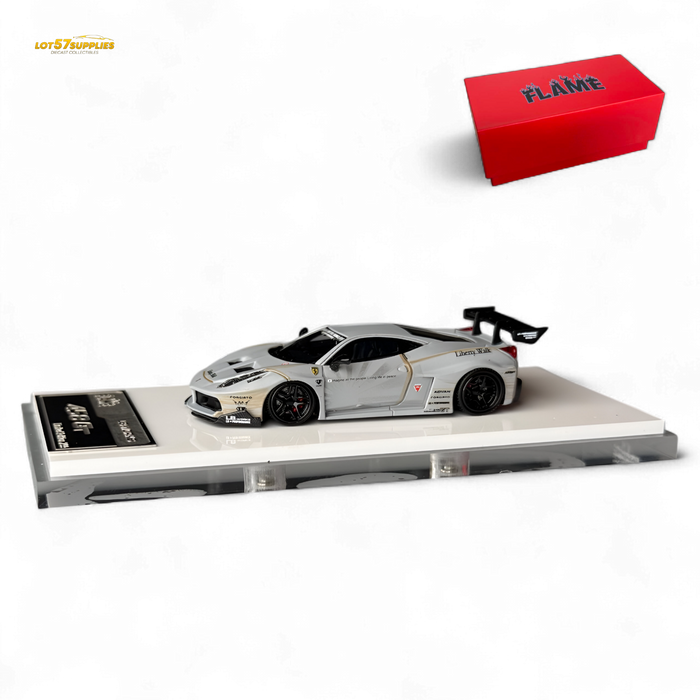 Flame LB458GT LB Wide-Body - Matte Grey 1:64 - for just $79.99! 