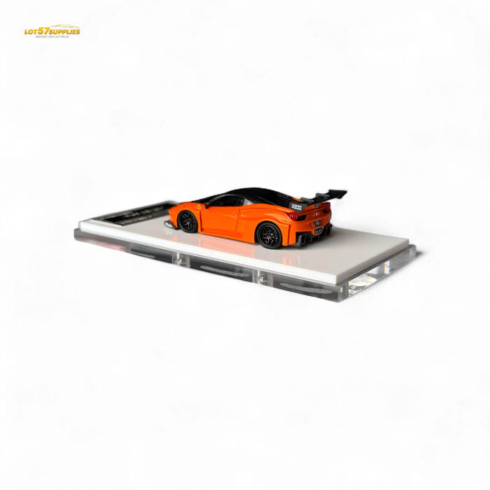 Flame Ferrari 458 LB Wide-Body Pearl Orange 1:64 - for just $79.99! 