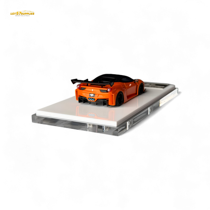 Flame Ferrari 458 LB Wide-Body Pearl Orange 1:64 - for just $79.99! 