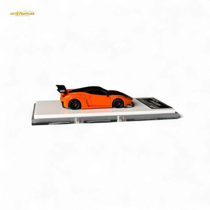 Flame Ferrari 458 LB Wide-Body Pearl Orange 1:64 - for just $79.99! 