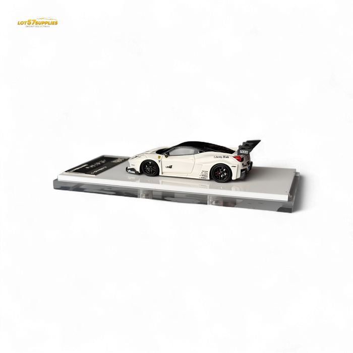 Flame Ferrari 458 GT LB Wide-Body - White 1:64 Resin - for just $79.99! 