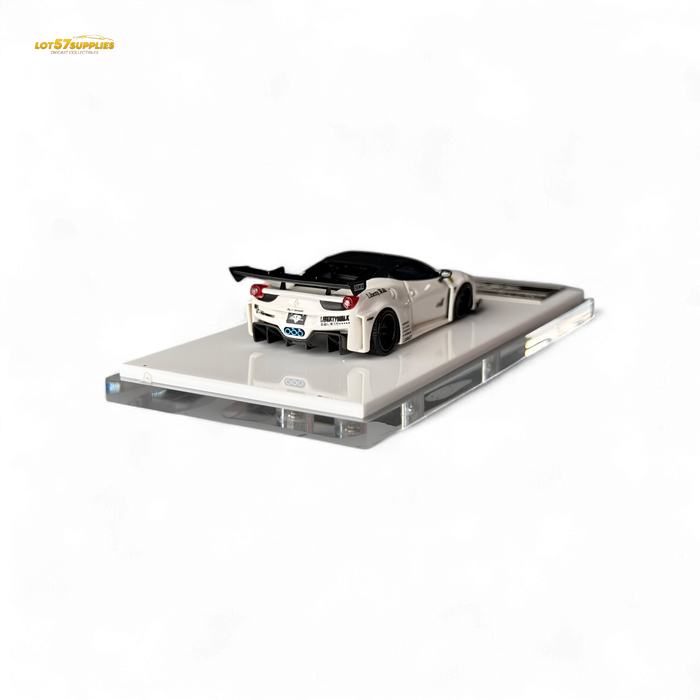 Flame Ferrari 458 GT LB Wide-Body - White 1:64 Resin - for just $79.99! 