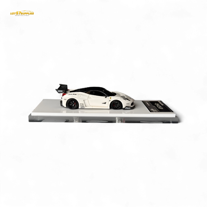 Flame Ferrari 458 GT LB Wide-Body - White 1:64 Resin - for just $79.99! 