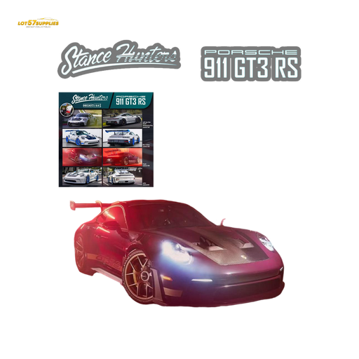 (Pre-Order) Stance Hunters Porsche 911 GT3 RS Purple 1:64 - for just $36.99! 