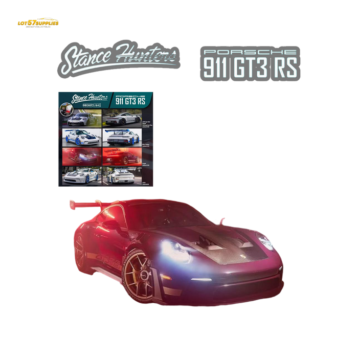 (Pre-Order) Stance Hunters Porsche 911 GT3 RS Purple 1:64 - for just $36.99! 