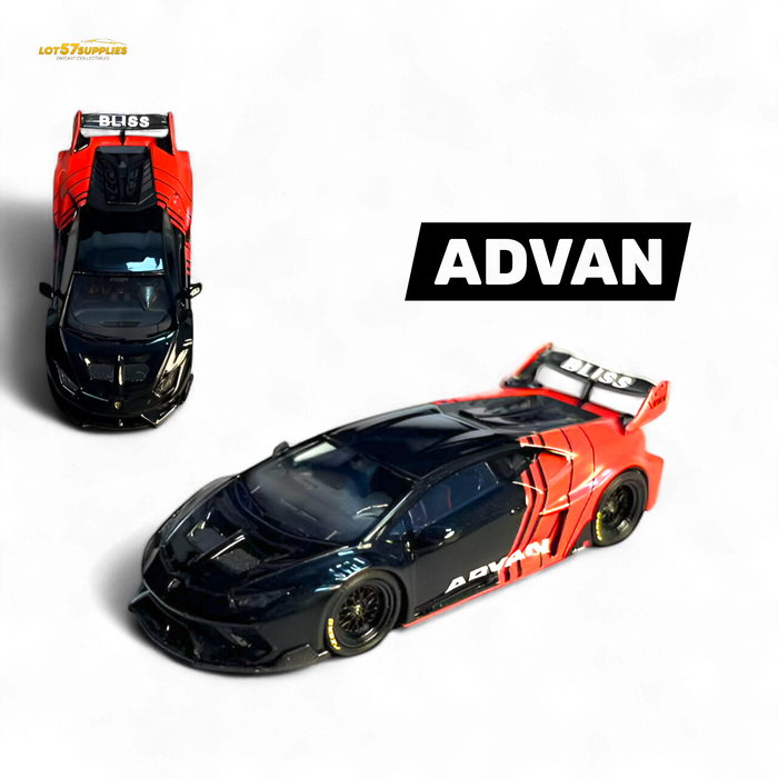 Flame Lamborghini Huracan GT LP610 ADVAN 1:64 - for just $69.99! 