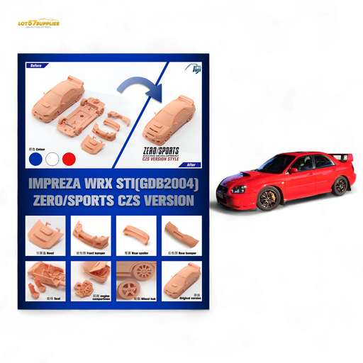 (Pre-Order) Fuji Impreza WRX STi Red 1:64 - for just $44.99! 