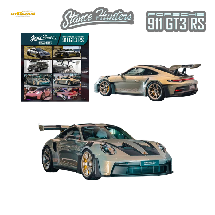 (Pre-Order) Stance Hunters Porsche 911 GT3 RS 992 Urban Bamboo 1:64 - for just $36.99! 