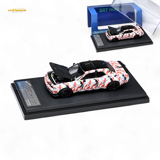 Stance Hunters Dodge Challenger SRT Hellcat Black - Red - White Camo 1:64 - for just $39.99! 