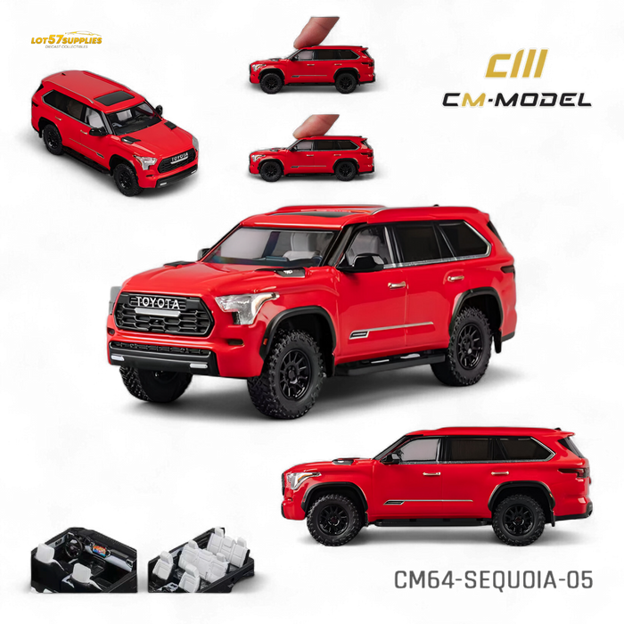 (Pre-Order) CM Model Toyota Sequoia Red 1:64 - for just $34.99! 