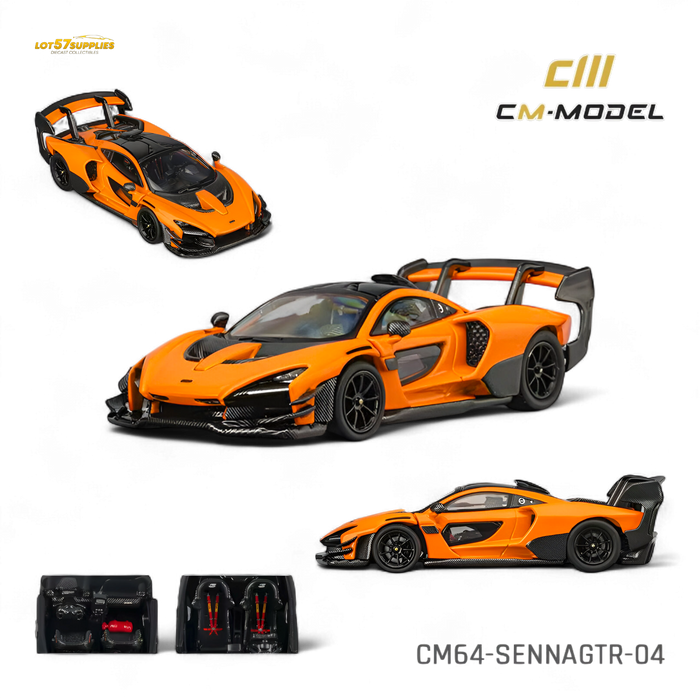 CM Model McLaren Senna GTR Papaya Orange 1:64 - for just $36.99! 