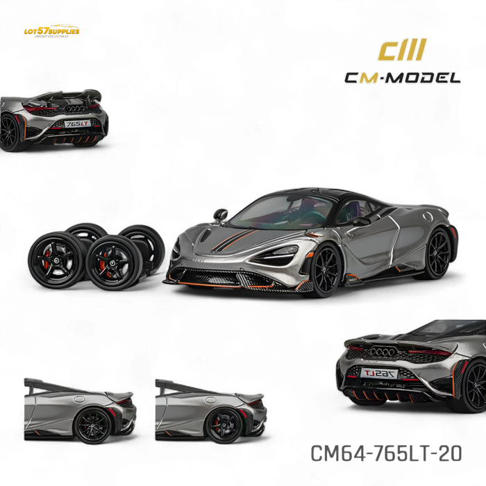 CM Model McLaren 765LT Silver Gray 1:64 - for just $34.99! 