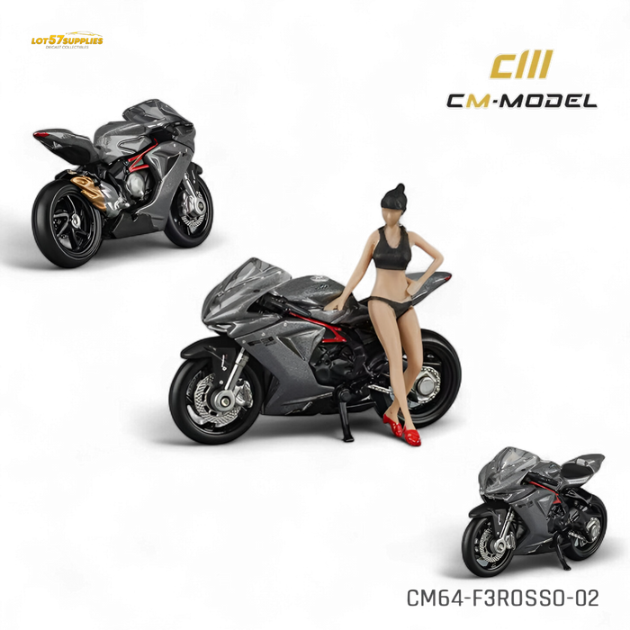 CM Model MV Agusta F3 Rosso - Metallic Gray 1:64 - for just $29.99! 
