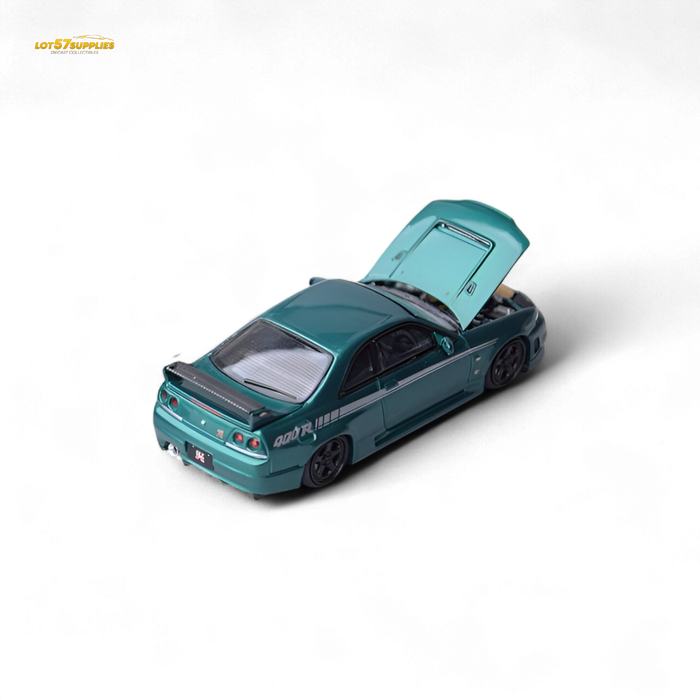 Focal Horizon Nissan Skyline GT-R R33 Nismo 400R Champion Green 1:64 - for just $37.99! 