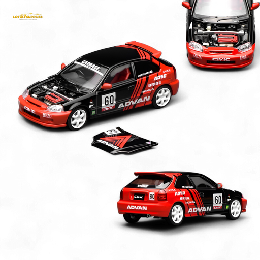 Motorhelix Honda Civic Type R EK9 Advan Livery 1:64 - for just $34.99! 