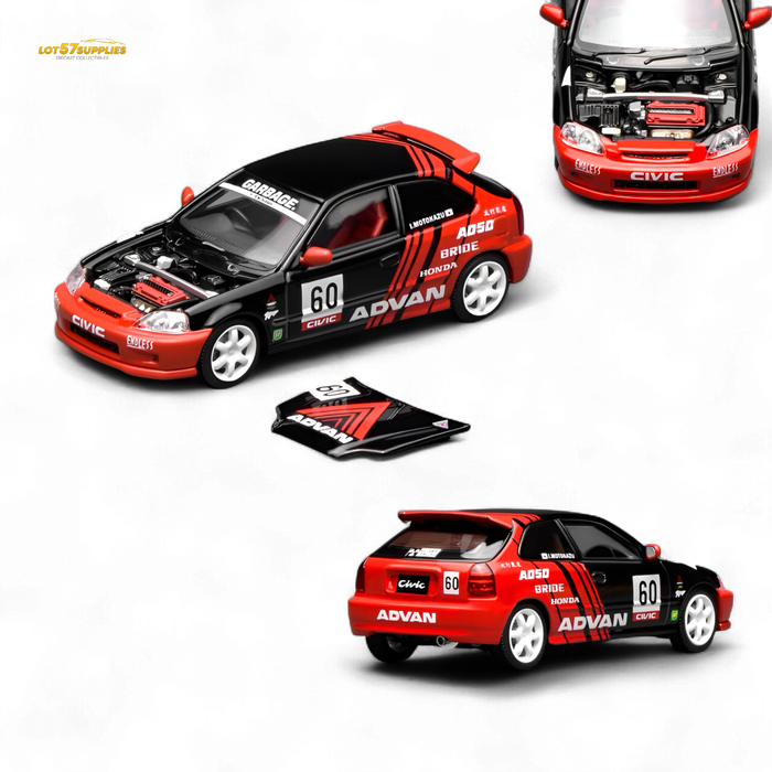 Motorhelix Honda Civic Type R EK9 Advan Livery 1:64 - for just $34.99! 