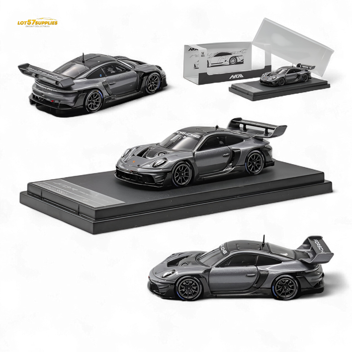 (Pre-Order) HKM Porsche 911 GT3 R Rennsport Grey 1:64 - for just $36.99! 