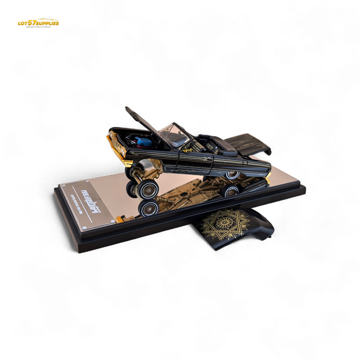 Fine Works64 Chevrolet Impala Lowrider Black Gold Livery 1:64 - for just $42.99! 