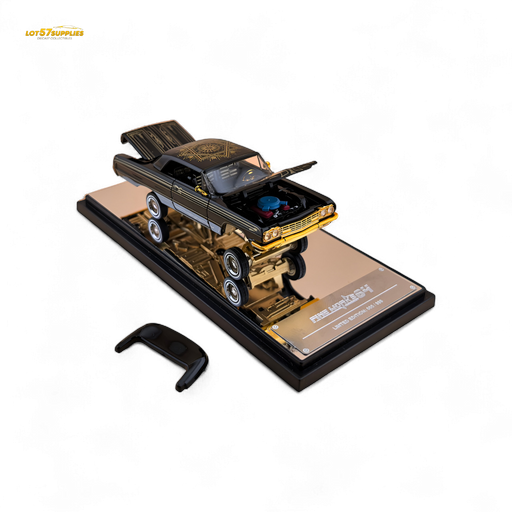Fine Works64 Chevrolet Impala Lowrider Black Gold Livery 1:64 - for just $42.99! 