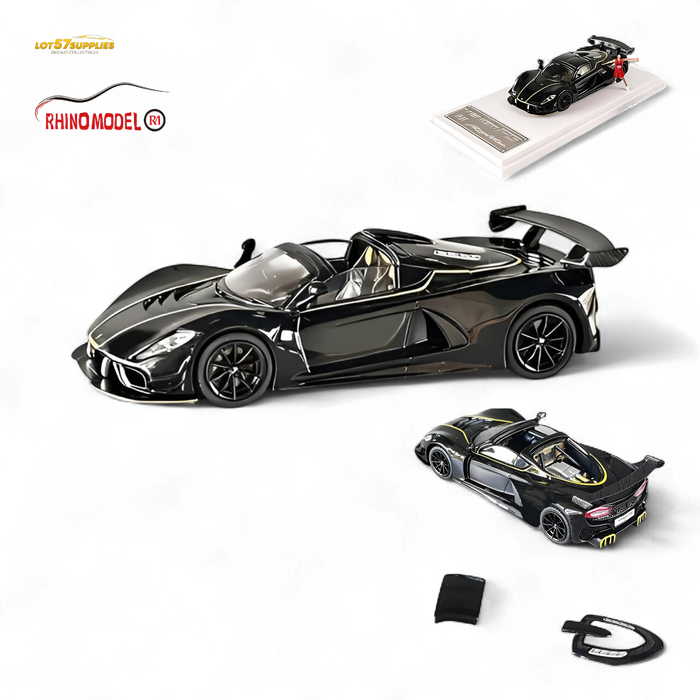 Rhino Model RM Hennessey Venom F5 Black 1:64 - for just $34.99! 