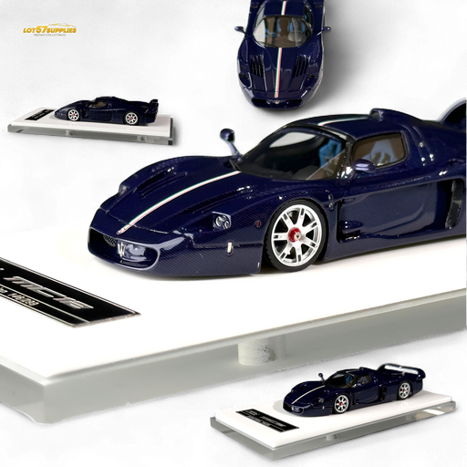 YM Model Maserati MC12 Stradale Corsa Blue Carbon 1:64 - for just $114.99! 