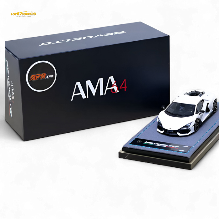 Ama64 Lamborghini Revuelto LB744 White 1:64 - for just $99.99! 