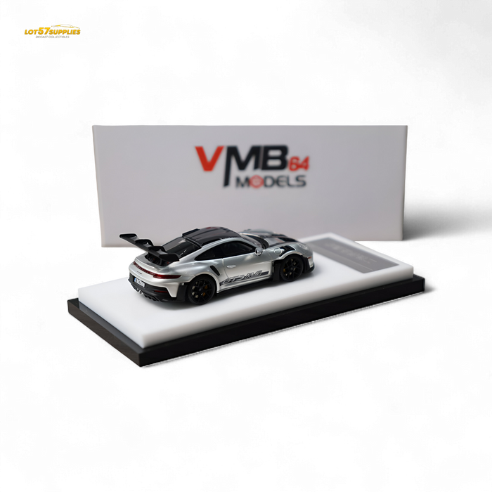 (Pre-Order) VMB Porsche 992 GT3 RS GT Silver 1:64 - for just $99.99! 