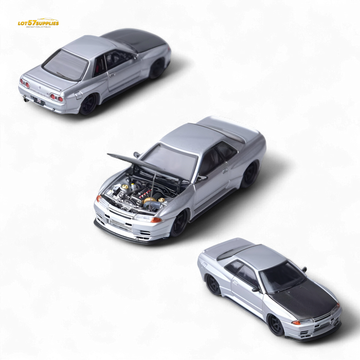 Focal Horizon Skyline GT-R R32 Silver Garage Active 1:64 - for just $39.99! 