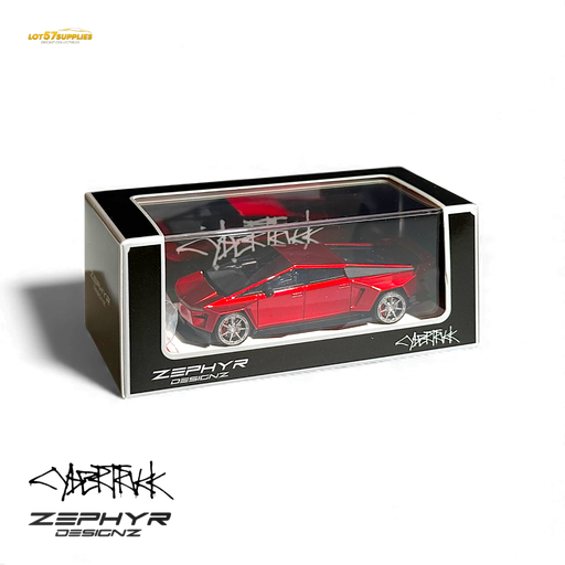 404ERROR Tesla Cybertruck Custom Widebody Lowered - Metallic Red 1:64 - for just $89.99! 