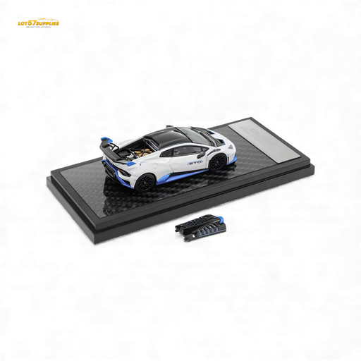 (Pre-Order) LCD Lamborghini Huracan STO White 1:64 - for just $39.99! 
