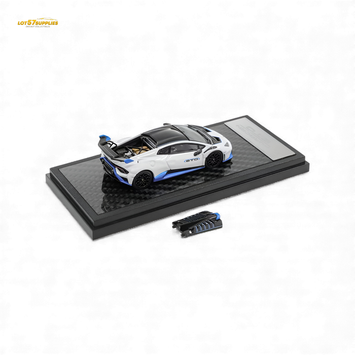 (Pre-Order) LCD Lamborghini Huracan STO White 1:64 - for just $39.99! 