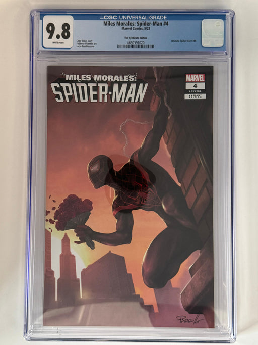 Miles Morales: Spider-Man #4 CGC 9.8 Blue Label Parrillo Exclusive Var - for just $70! 