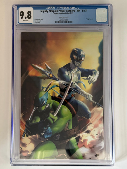 Mighty Morphin Power Rangers/TMNT II #3 CGC 9.8 Blue Label R1C0 Exclusive Var - for just $85! 