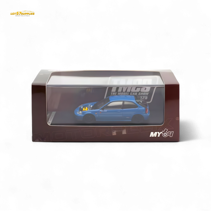 Motorhelix Honda Civic EK9 Blue 1:64 - for just $42.99! 