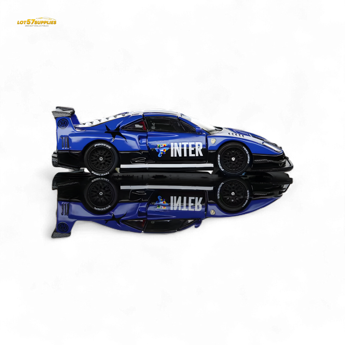 Demon King Auto F40 LB-Works Wide-Body Gull Wing Gate Modified - Inter Milan Livery 1:64 - for just $44.99! 