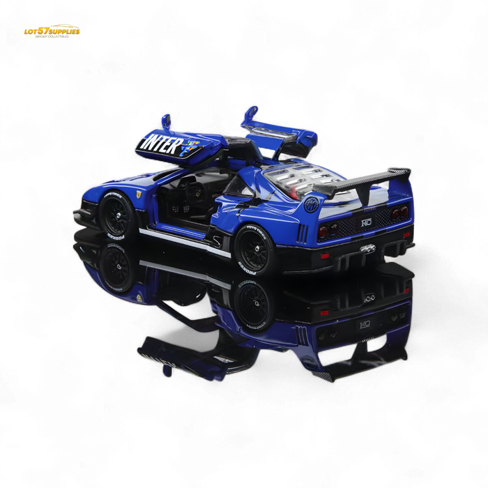 Demon King Auto F40 LB-Works Wide-Body Gull Wing Gate Modified - Inter Milan Livery 1:64 - for just $44.99! 