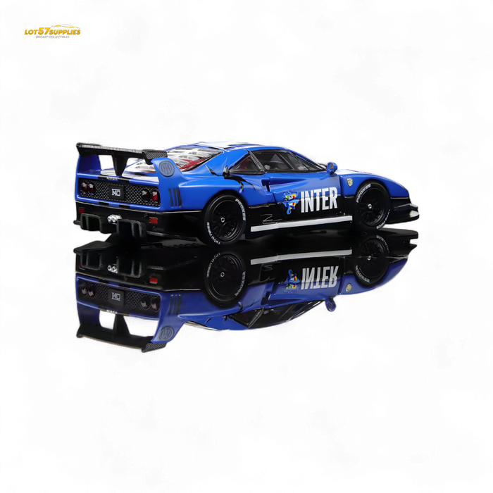 Demon King Auto F40 LB-Works Wide-Body Gull Wing Gate Modified - Inter Milan Livery 1:64 - for just $44.99! 