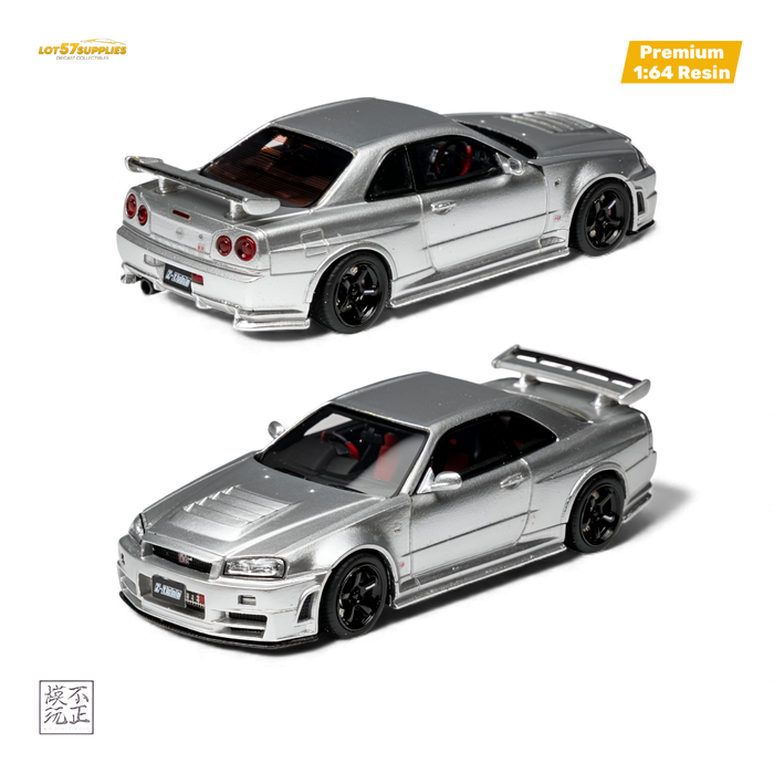 Cars' Lounge Nissan Skyline GT-R R34 NISMO Z-TUNE Silver 1:64 - for just $84.99! 