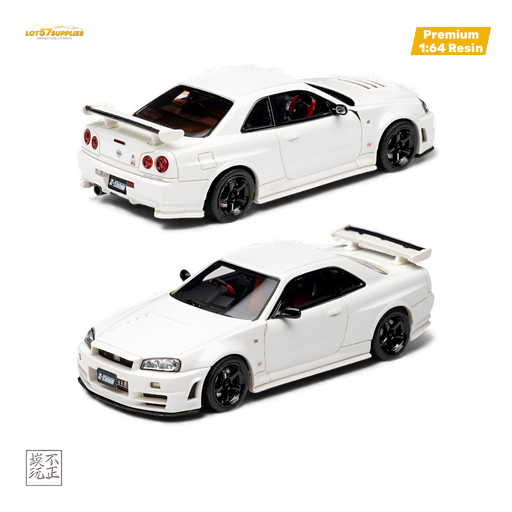 Car's Lounge Skyline GT-R R34 Z-TUNE Pearl White 1:64 - for just $84.99! 