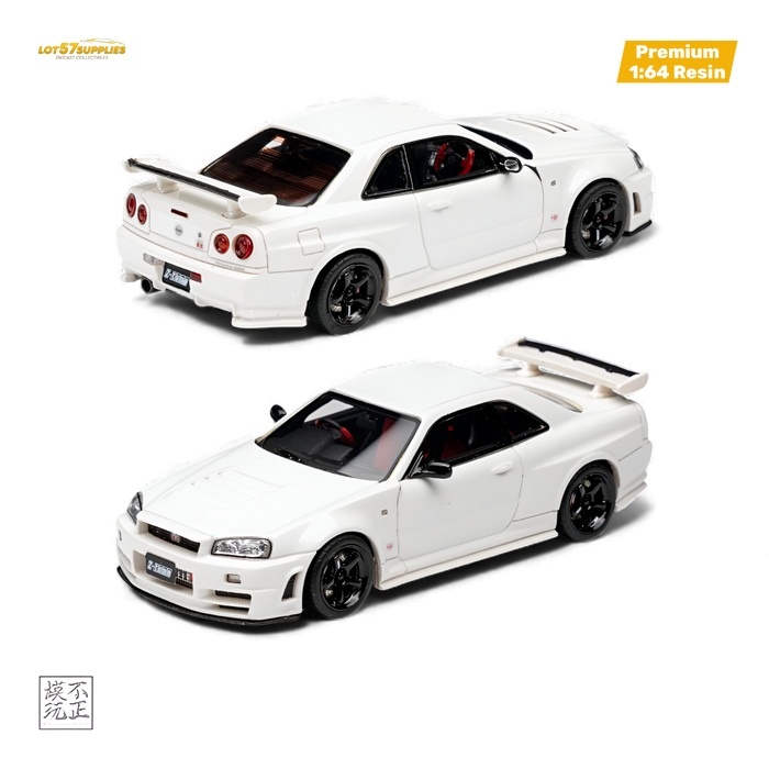 Car's Lounge Skyline GT-R R34 Z-TUNE Pearl White 1:64 - for just $84.99! 