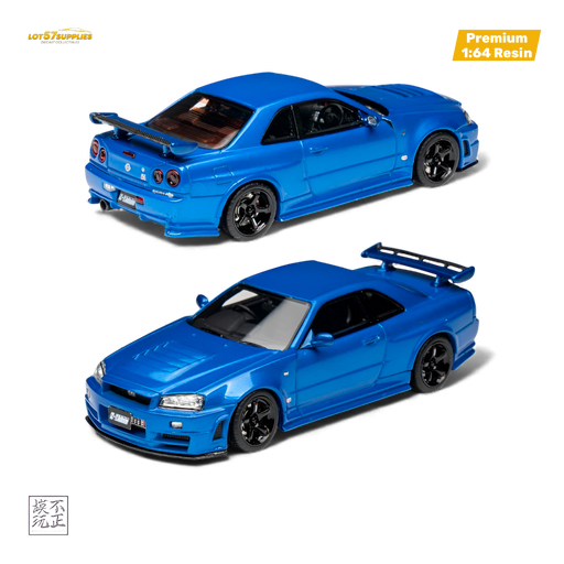 Cars' Lounge Nissan Skyline GT-R R34 Z-TUNE Bayside Blue 1:64 - for just $84.99! 