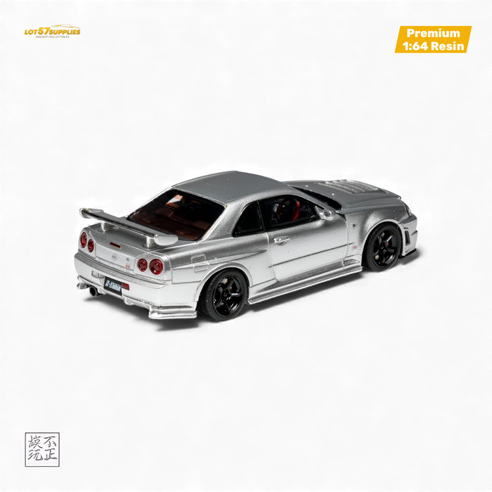 Cars' Lounge Nissan Skyline GT-R R34 NISMO Z-TUNE Silver 1:64 - for just $84.99! 